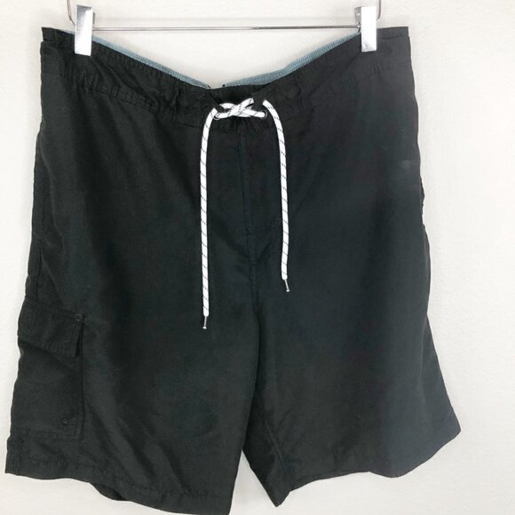 Goodfellow & Co Men's 9" Black Board Shorts Swim Trunks Size L - Picture 2 of 6